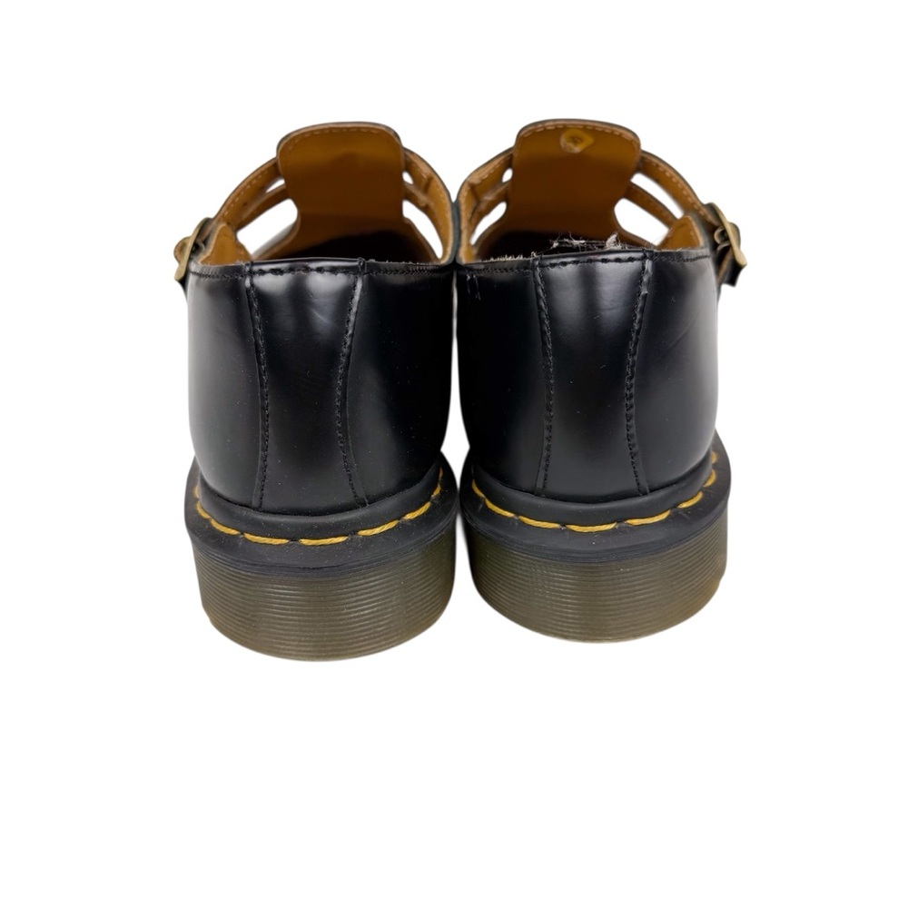 Dr. Martens 8065 Mary Jane Shoe Oxford Buckle Flat Black Smooth Leather Size 9 - Picture 7 of 16
